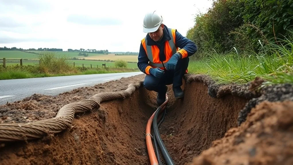Underground Cable Installation in Gravesend | Buried Power & Data Lines
